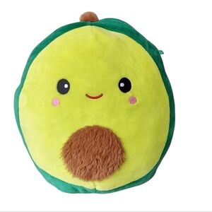 Adorable Austin The Avocado Plush Toy with Fuzzy Brown Pit 8"